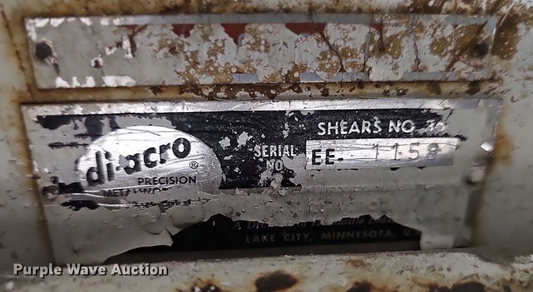 image for item EJ6328 Di-Acro metal Shear 