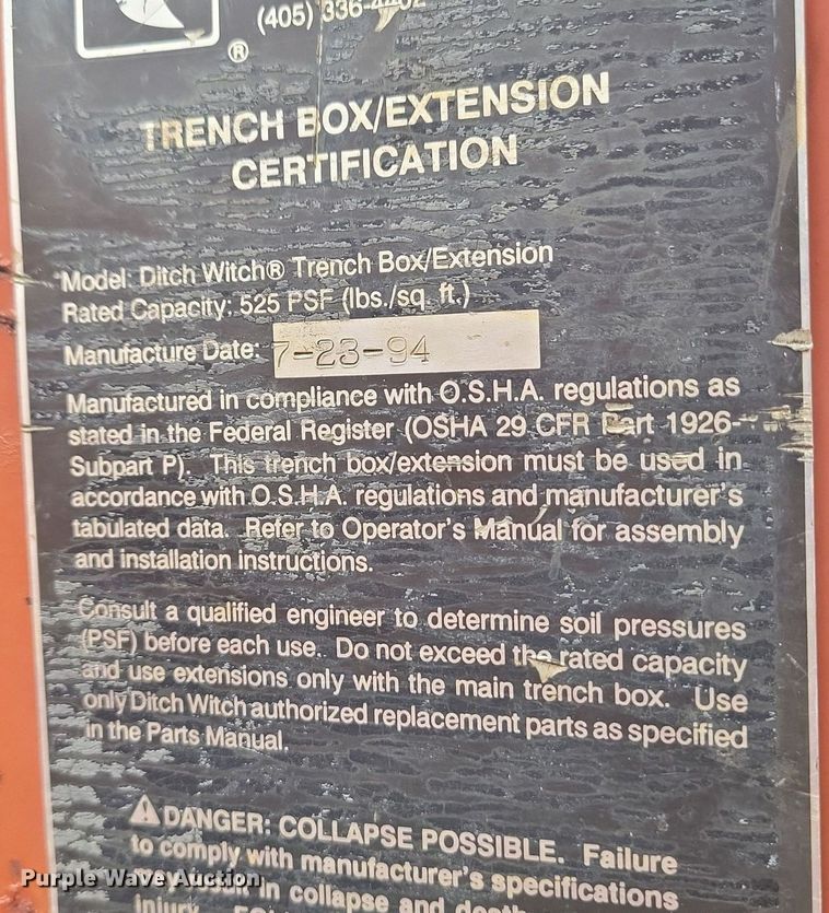 image for item LC9991 1994 Ditch Witch P80 directional rod pusher