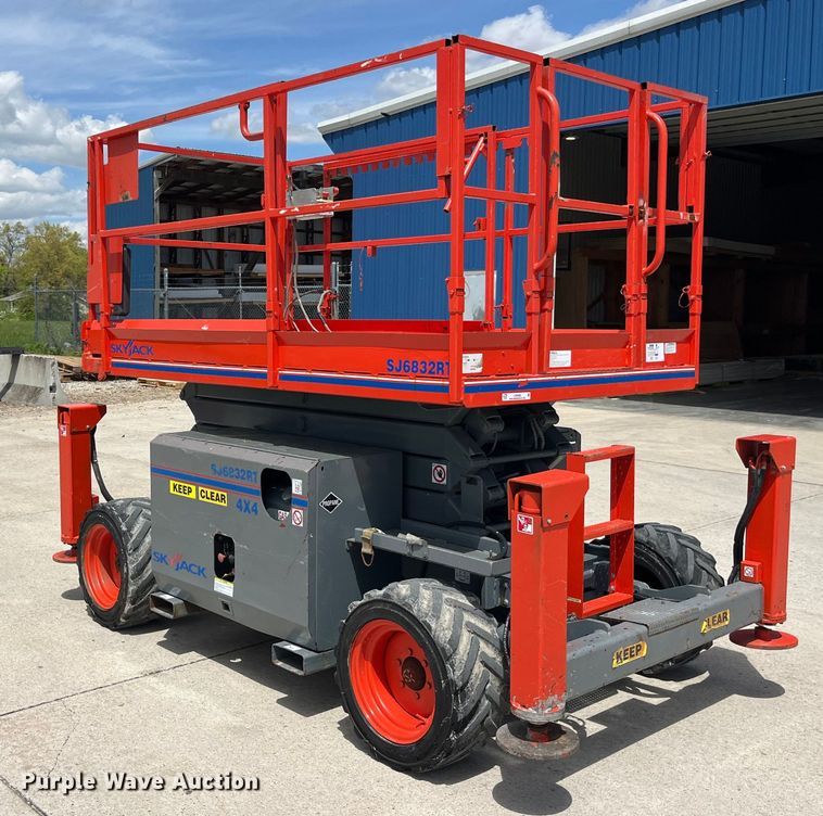 image for item LD9483 2012 SkyJack SJ 6832RT scissor lift