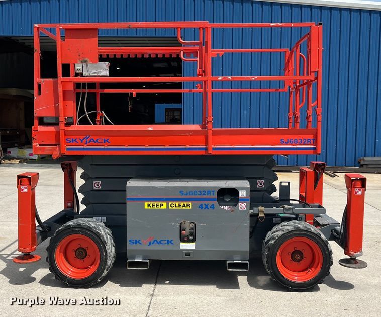 image for item LD9483 2012 SkyJack SJ 6832RT scissor lift