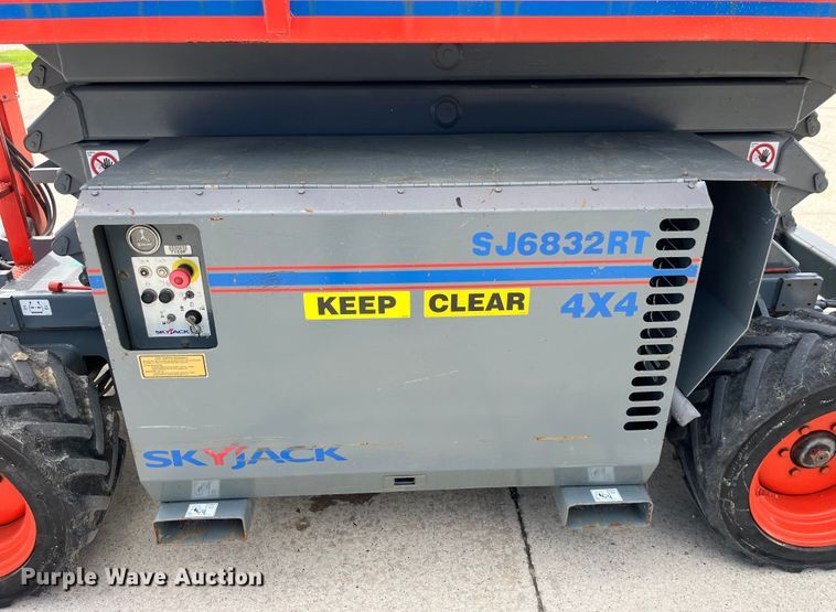 image for item LD9483 2012 SkyJack SJ 6832RT scissor lift