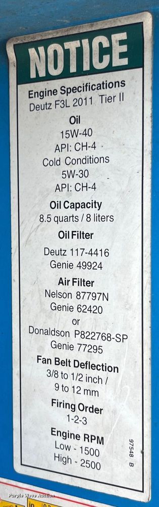 image for item LD9489 2005 Genie S-60 boom lift