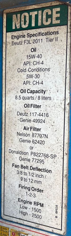 image for item LD9490 2006 Genie  S-65 boom lift