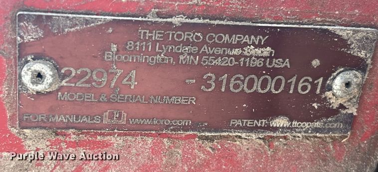 image for item LD9500 Toro TRX26 trencher