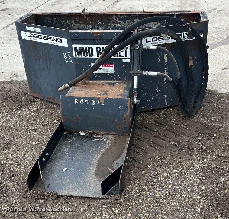 image for item LR9303 Loegering  Mud Bucket  skid steer concrete placer 