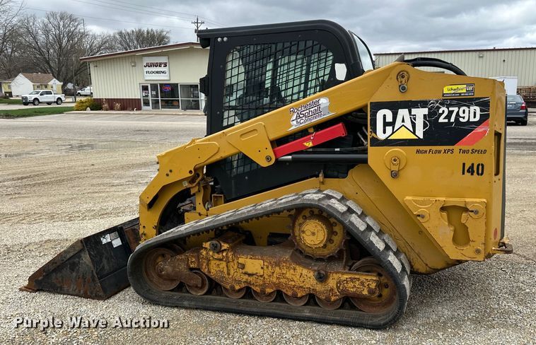 image for item LR9312 2015 Caterpillar 279D skid steer loader