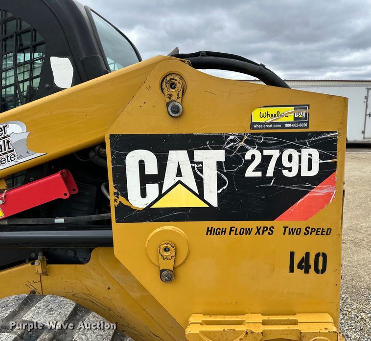 image for item LR9312 2015 Caterpillar 279D skid steer loader