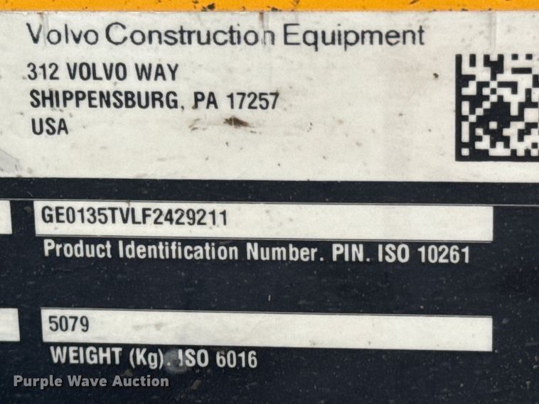 image for item ND9245 2016 Volvo MCT 135C tracked skid steer loader