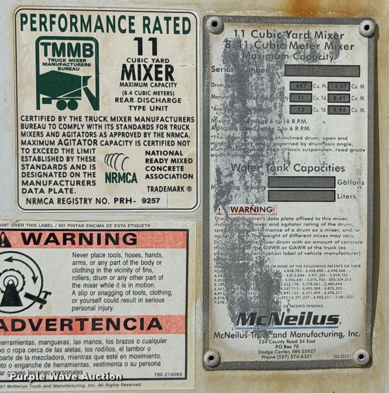 image for item ND9261 2016 Kenworth W900 ready mix truck