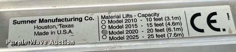 image for item NH9135 Sumner 2020 material Lift