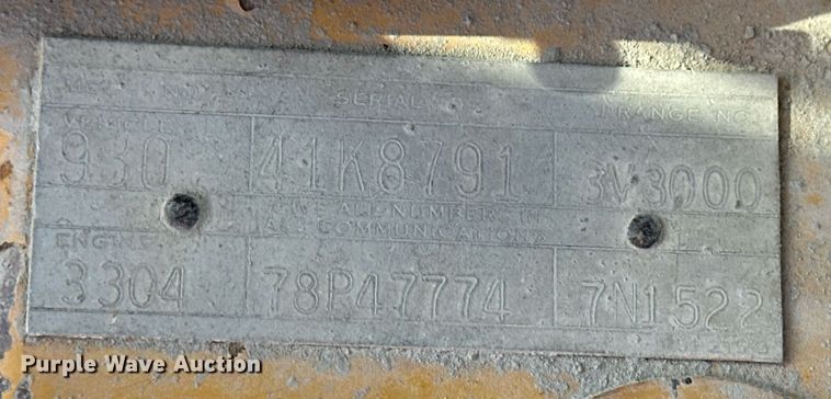 image for item NS9231 1979 Caterpillar 930 wheel loader