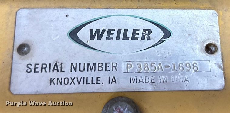 image for item NT9160 2016 Weiler P385A paver