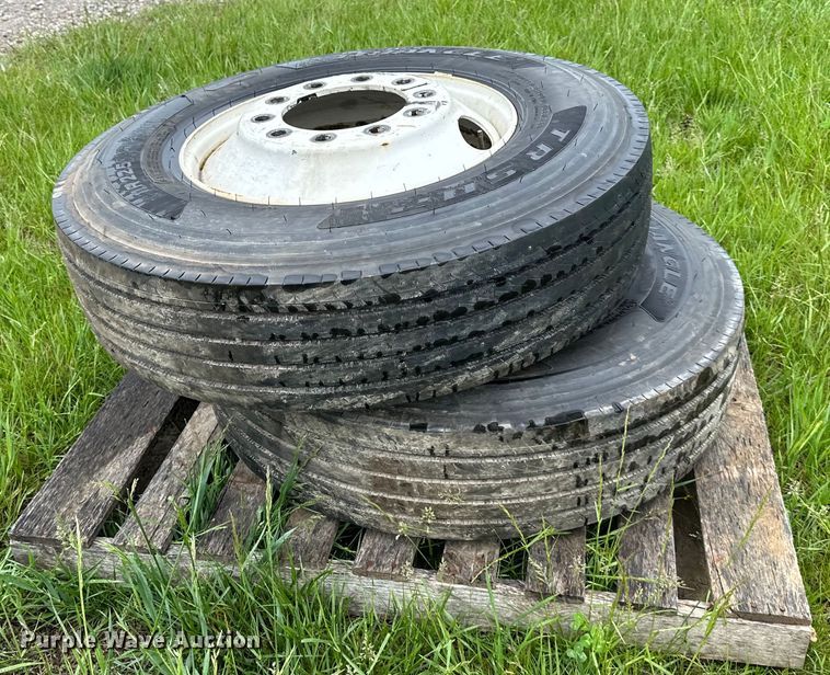 image for item NT9186 (6) 11R22.5 studded tires 