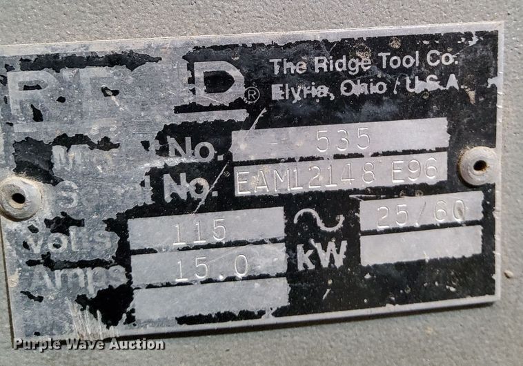 image for item NV9064 Rigid 535 pipe threader