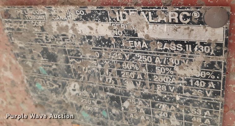 image for item NV9071 Lincoln Idealarc 250 welder