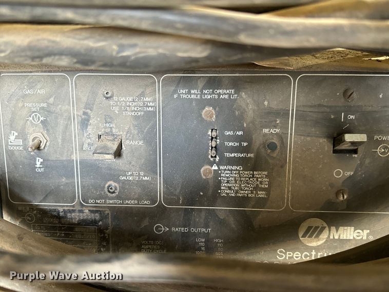 image for item NV9073 Millerm Spectrum 500 plasma cutter