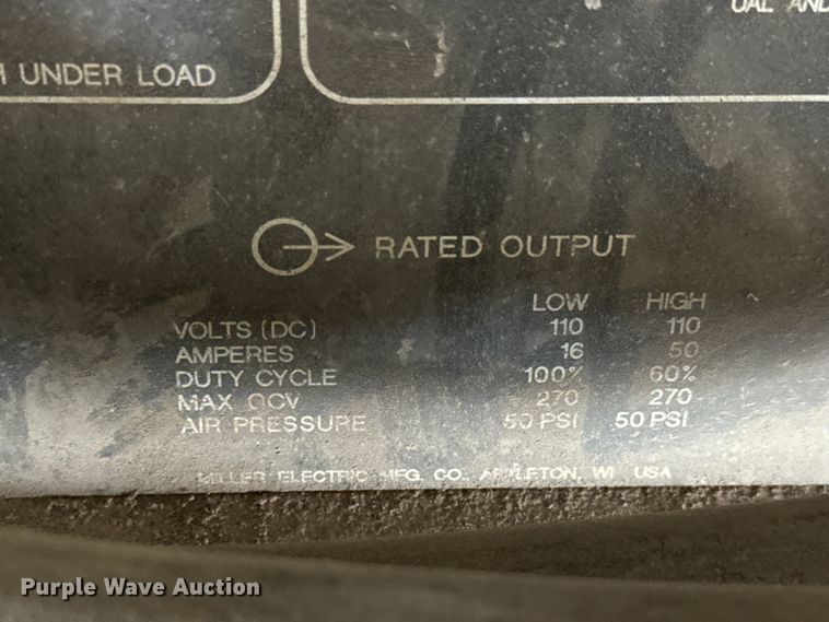 image for item NV9073 Millerm Spectrum 500 plasma cutter