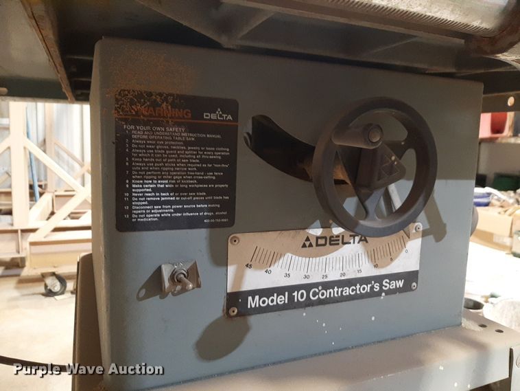 image for item NV9082 Delta Model 10 table saw
