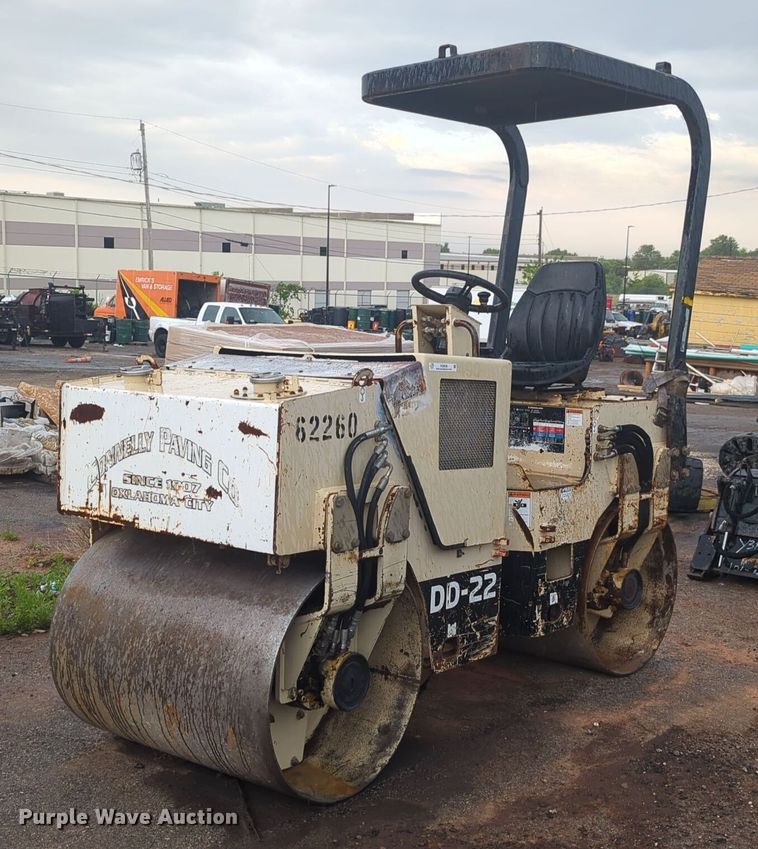 image for item NZ9638 Ingersoll Rand DD-22 double drum vibratory roller