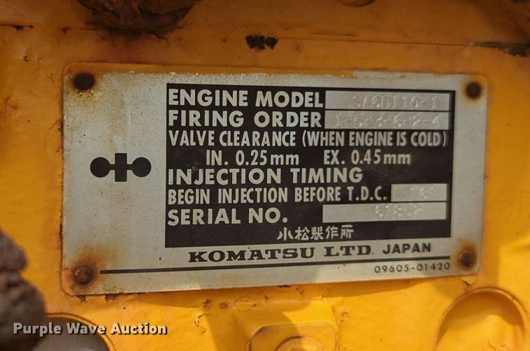 image for item NZ9660 1990 Komatsu WA380-1 wheel loader