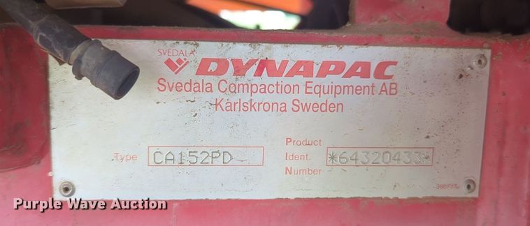 image for item NZ9661 1999 Dynapac CA152PD single drum vibratory roller