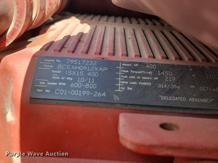 image for item NZ9762 2012 Freightliner  Cascadia  roll-off container truck