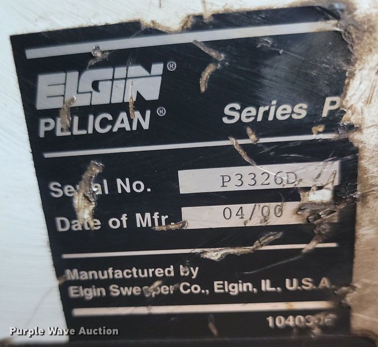 image for item NZ9818 2000 Elgin Pelican Series P street sweeper