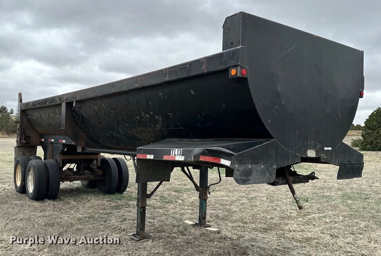 image for item OE9122 1985 Hobbs DRX-M2-30 end dump trailer