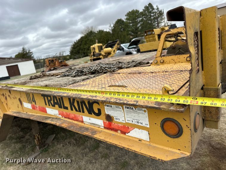 image for item OE9138 2003 Trail King TK110HT-523 drop deck hydratail equipment trailer