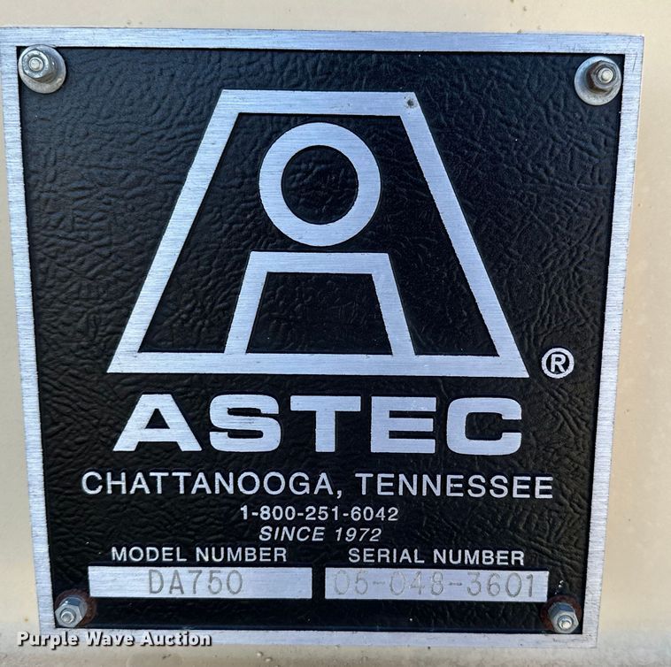 image for item OE9180 2005 Astec DA750 lime silo