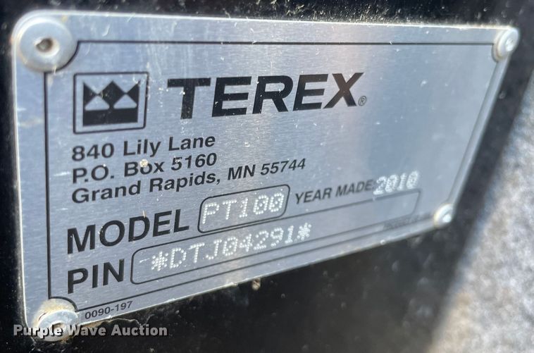 image for item OG9897 2010 Terex PT100  tracked skid steer loader