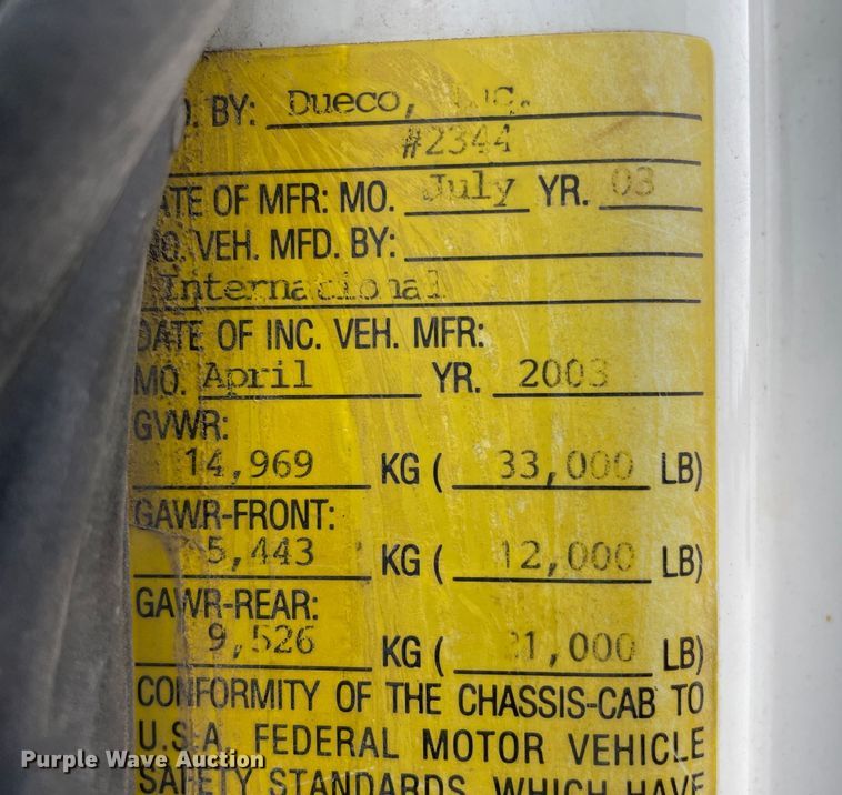 image for item OG9901 2004 International 7400 digger derrick truck