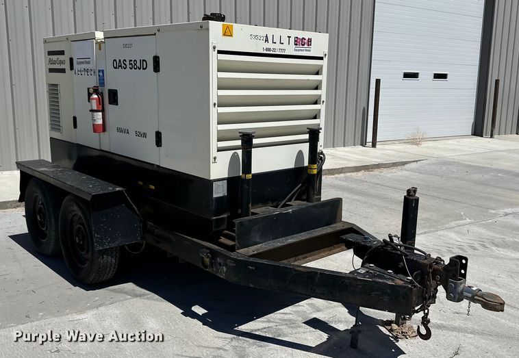 image for item OI9070 2004 Atlas Copco QAS 58JD generator