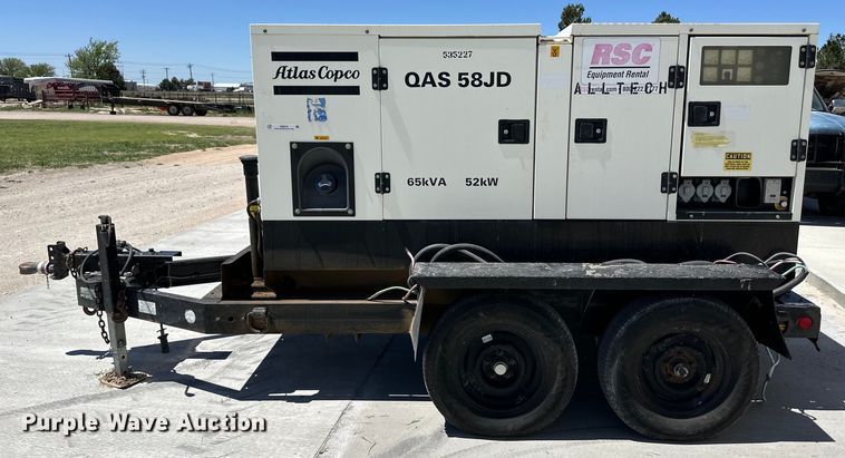image for item OI9070 2004 Atlas Copco QAS 58JD generator