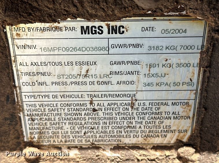 image for item OI9070 2004 Atlas Copco QAS 58JD generator