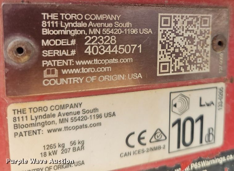 image for item OK9873 2018 Toro Dingo TX 1000 compact utility loader