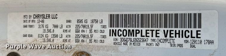 image for item OM9862 2009 Dodge Ram 5500HD bucket truck