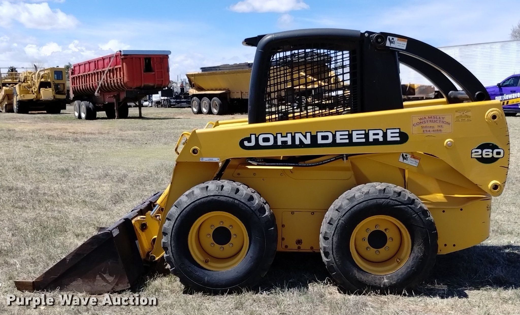 2001 John Deere 260 skid steer loader in Stratton, CO | Item LO9026 for