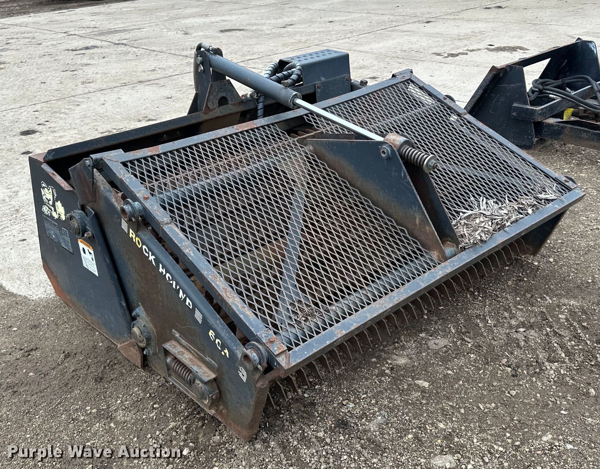 Kem Enterprises Rockhound 60A skid steer landscape rake in Kasson, MN