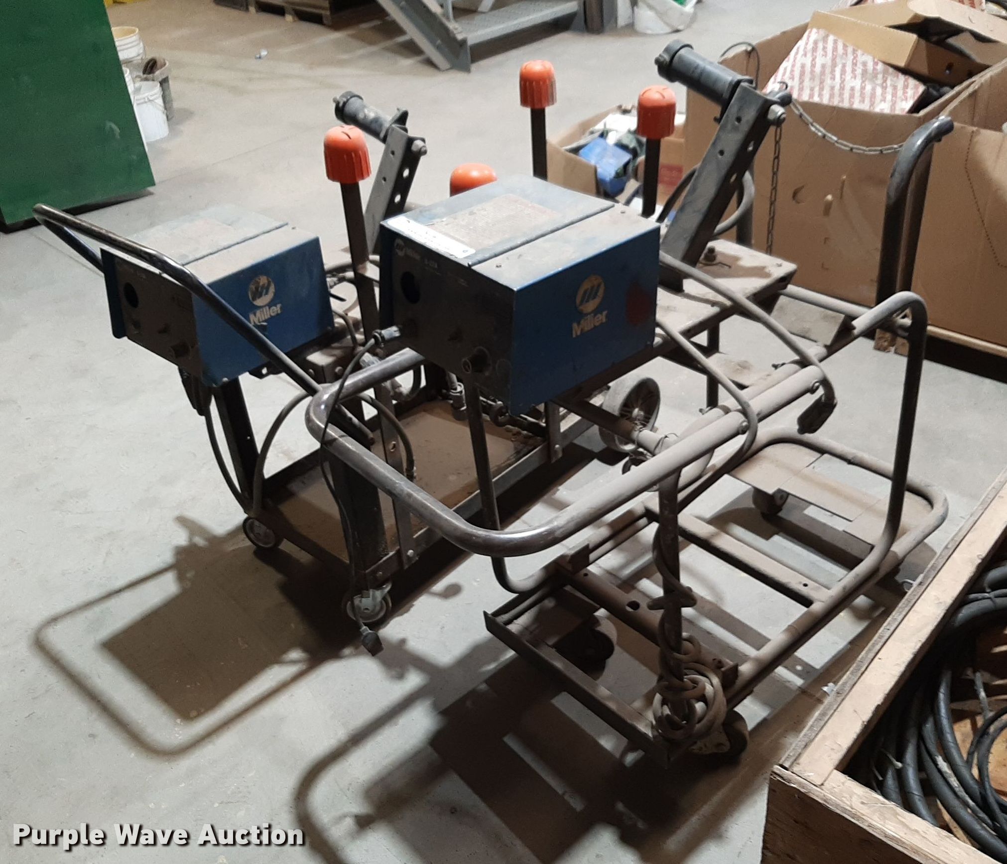 (2) Miller S22A wire feeders in Wichita, KS Item NV9077 for sale