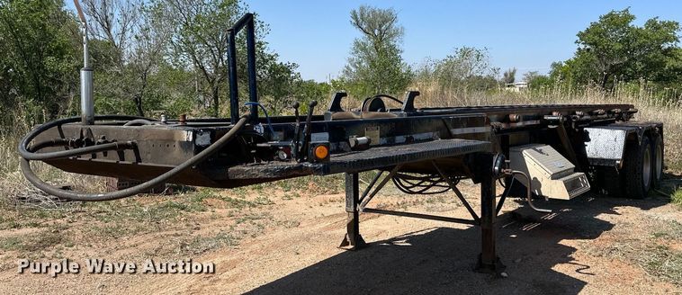 image for item DG4378 1995 G&H Manufacturing  roll-off container trailer