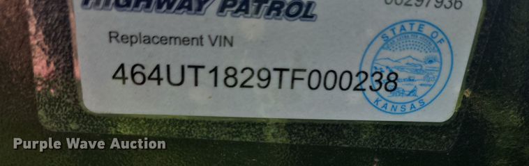 image for item DM1604 1996 Simpson equipment trailer