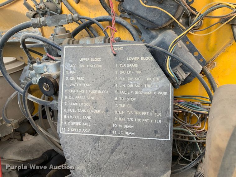 image for item DM7839 1986 GMC C6000 dump truck