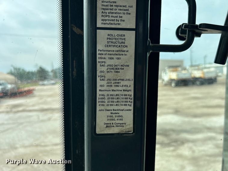 image for item DO1104 2003 John Deere 310SG backhoe