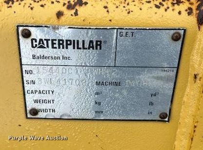 image for item DP0865 1996 Caterpillar 143H VHP motor grader