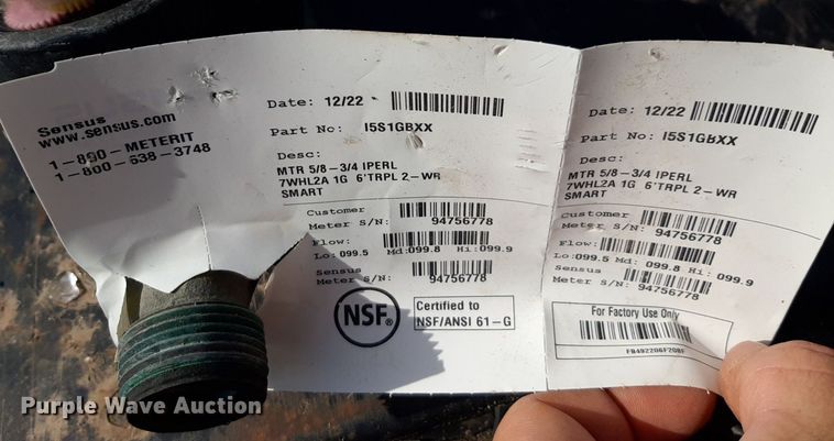 image for item DQ7044 Approximately 1,820 BL05 water meters   