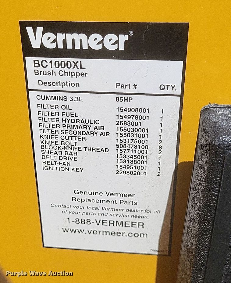 image for item DR4763 2007 Vermeer  BC1000XL wood chipper