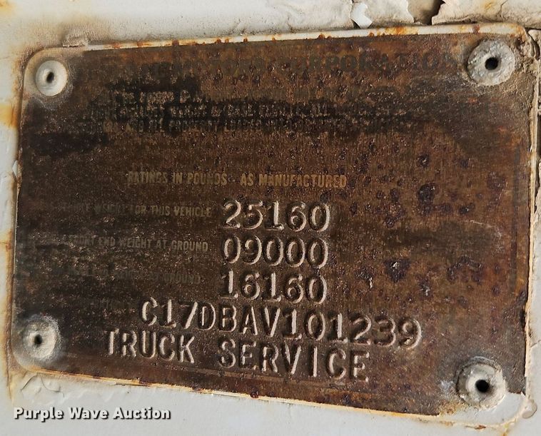 image for item EI3753 1980 GMC 7000 dump truck