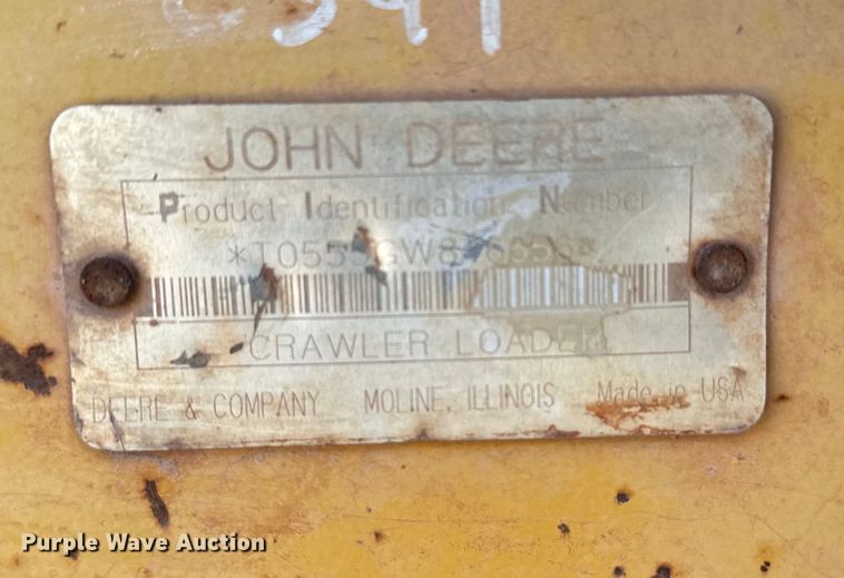 image for item EJ0599 1998 John Deere 555G loader