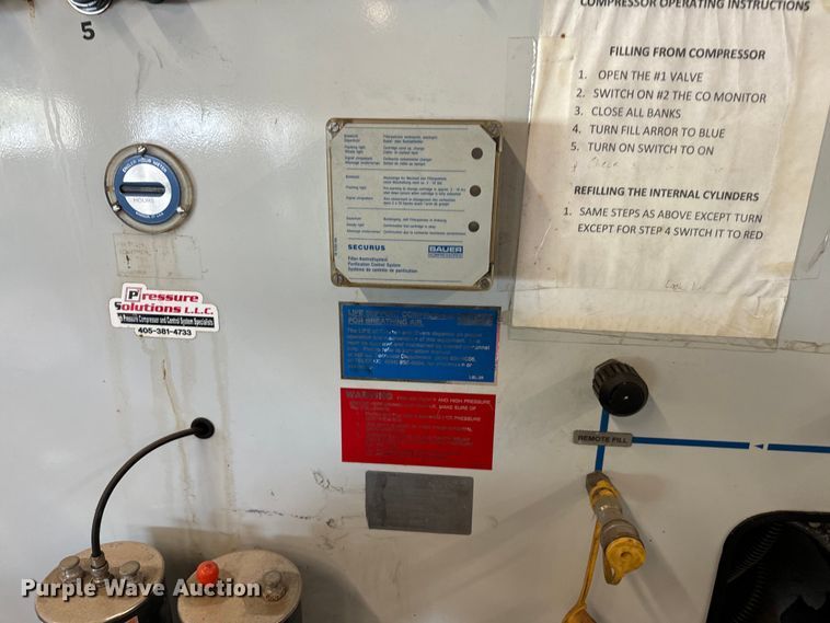 image for item EJ0605 Bauer UN12E3 SCBA air compressor